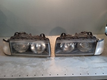 Lampy przednie zestaw soczewka BMW e36