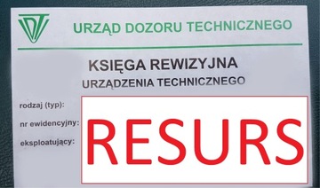 RESURS UTB UDT WÓZEK WIDŁOWY ŻURAW SUWNICA PODEST