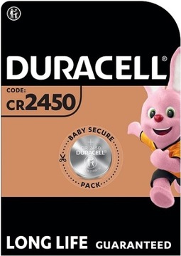 DURACELL 1 Bateria litowa CR2450 LITHIUM 3V DL2450