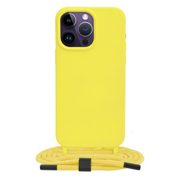 Etui ze sznurkiem iPhone 14 Pro Max Techsuit-Żółty