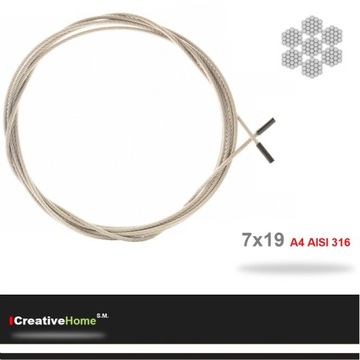 4m Z12 KARNISZ LINKA DO ZASŁON TARASOWYCH NA TARAS