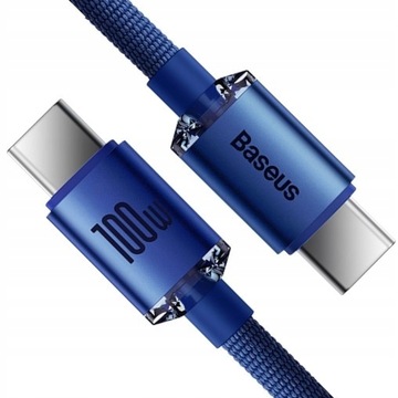 Кабель Baseus USB тип C — USB тип C, 2 м СИНИЙ usb c