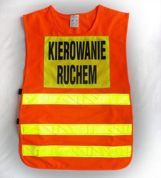 Kamizelka Narzutka Odblaskowa Kierowanie Ruchem