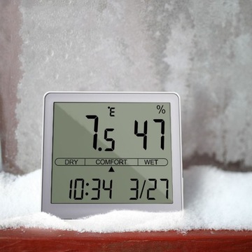 Miernik temperatury i wilgotności Wysoka dokładność Wiele trybów Duży I7