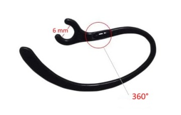 Держатель с возможностью вращения на 360 градусов, крючок Samsung, оголовье 6 мм.