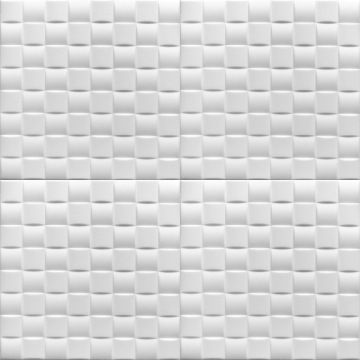 Стеновая кессонная потолочная панель WHITE PIANO Iris 50см x 50см 0,25м2 -0816