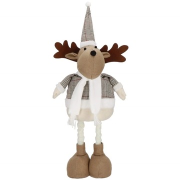 РОЖДЕСТВЕНСКИЙ ТЕЛЕСКОПИЧЕСКИЙ ОЛЕНЬ ПОД РОЖДЕСТВЕНСКОЙ ЕЛКОЙ 67см ОРНАМЕНТ РОЖДЕСТВЕНСКОЕ УКРАШЕНИЕ
