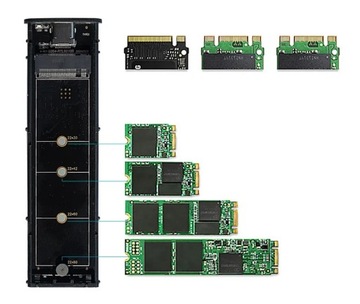 Корпус с отсеком для накопителя M.2 NVME PCI-E USB-C 3.1