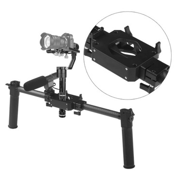 ADAI Podwójny uchwyt ręczny Gimbal ze stopu aluminium, rozszerzony AM
