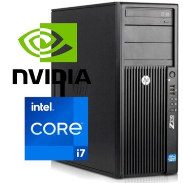 Komputer PC HP Z210 i7-2600 4 rdzenie 8GB 160SSD+1TBHDD Nvidia 400 Win10