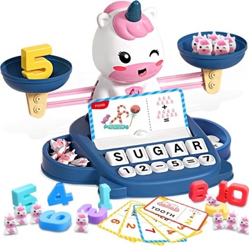 УЧИМСЯ СЧИТАТЬ УЧЕБНАЯ ИГРА ВЕСЫ ЕДИНОРОГИ ВЕСЫ МАТЕМАТИКА