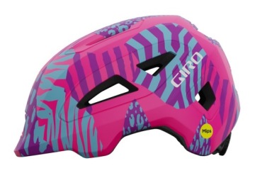 Dětská přilba Giro Scamp II Mips matte pink animal, velikost S 49-53 cm
