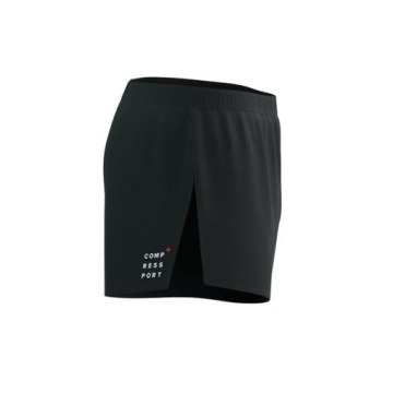 COMPRESSPORT Мужские шорты для бега RACING SPLIT SHORT черные M
