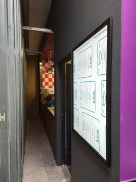 Рамка с подсветкой, тонкая светодиодная рамка B2 50х70см.