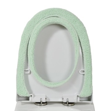 Подушка на сиденье для унитаза в ванной. Моющийся мягкий коврик.