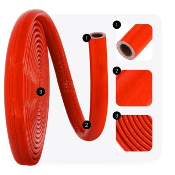 Изоляция Lagging 22/6 мм PEX медной трубы красный толстый рулон катушки 1 7R