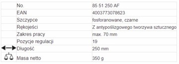 KNIPEX 85 51 250 AF Запираемые клещи для кабельных стяжек
