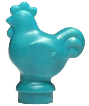 LEGO kurczak kura c. turkus zwierzęta 1 szt 1413
