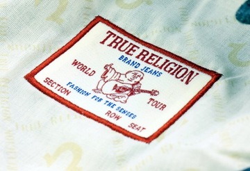 True Religion Kaszkiet męski czapka beret z daszkiem SZARA Ciepła 54-60cm