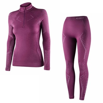 BRUBECK EXTREME MERINO BIELIZNA TERMOAKTYWNA DAMSKA KOMPLET WEŁNA TERM XL