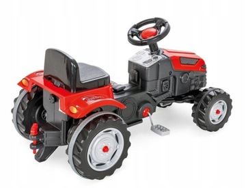 ОГРОМНЫЙ ПЕДАЛЬНЫЙ ТРАКТОР С ПРИЦЕПОМ 143 см PILSAN SOLID LARGE RIDE