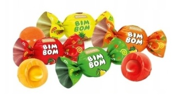 Конфеты Бим бом Рошен 500г 0,5 кг весовые, карамель с фруктовой начинкой