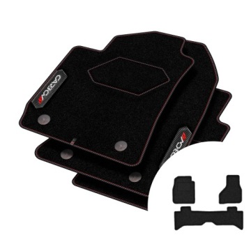 Velurové koberce Carbon pro Dodge Ram 1500 IV 2013-2018 krátká verze