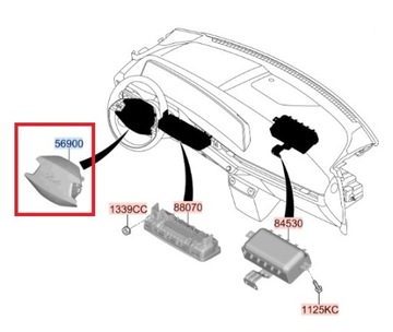 AIRBAG ULOŽENÍ ŘIDIČE KIA EV6 USA NOVÁ ORIGINÁL