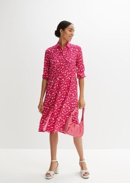 BONPRIX SUKIENKA KOSZULOWA Z RĘKAWAMI 3/4__46