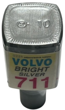 LAKIER SAMOCHODOWY VOLVO 711 BRIGHT SILVER FARBA ZAPRAWKA DO RYS ARA 10 ML