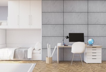 Декоративная стеновая панель 100х50 см Имитация архитектурного бетона