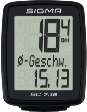 ПРОВОДНОЙ ВЕЛОСИПЕДНЫЙ РЕГИСТРАТОР SIGMA BC 7.16