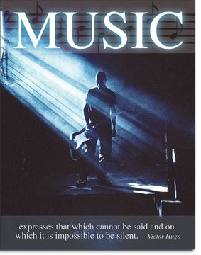 Metalowy plakat blacha USA Music - Victor Hugo