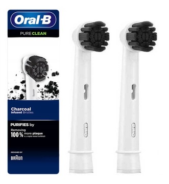 BRAUN ORAL-B ORYGINALNE KOŃCÓWKI PURE CLEAN WĘGIEL