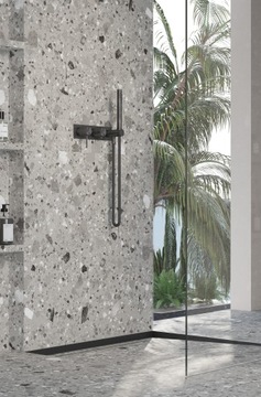 СДВИЖНАЯ КРАЯ МАТОВАЯ ЧЕРНАЯ ЛЕВАЯ 180см