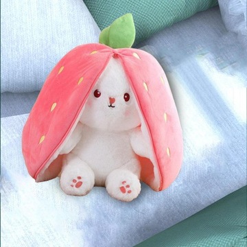 Плюшевая игрушка Кролик на молнии, Коллекция 25 см, розовый