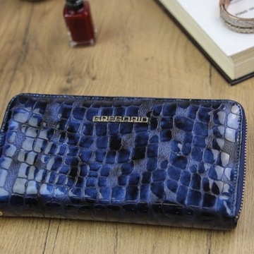 ОРИГИНАЛЬНЫЙ БОЛЬШОЙ ЖЕНСКИЙ КОШЕЛЕК GREGORIO НА МОЛНИИ