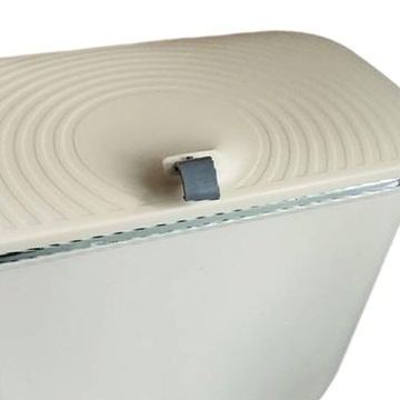 Контейнер для мусора с крышкой Контейнер для пищевых отходов Бежевый Длинный 23,5 см