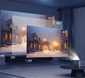 Умный 4K-проектор Magcubic HY350 13000LM BT WIFI6 Netflix Youtube 150 дюймов