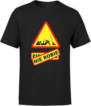 KOSZULKA MĘSKA Z NADRUKIEM ŚMIESZNA ZABAWNA ROZM S T-SHIRT MĘSKI TSHIRT