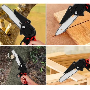 АККУМУЛЯТОРНАЯ ЦЕПНАЯ ПИЛА ЭЛЕКТРОПИЛА + 2 АККУМУЛЯТОРА + 4 ЦЕПИ