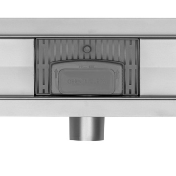 Низкий сифон LINEAR DRAIN 2в1 НЕРЖАВЕЮЩАЯ СТАЛЬ для плитки 70 см