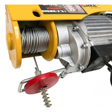 WYCIĄGARKA ELEKTRYCZNA BUDOWLANA 230V WCIĄGARKA LINOWA NA LINĘ 600KG 1050W