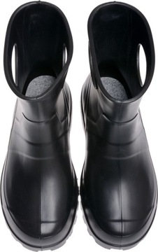 KALOSZE MĘSKIE LEKKIE KRÓTKIE PIANKOWE czarny 47