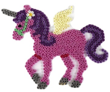 Шаблон единорога для бисера HAMA MIDI Pyssla PEGAZ Horse