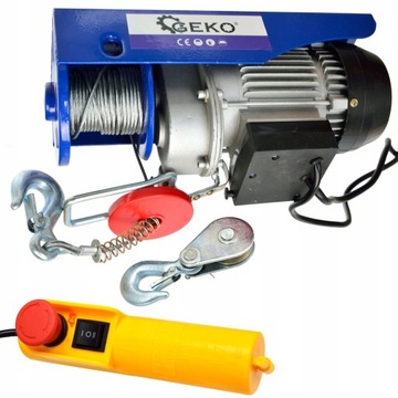 ЛЕБЕДКА 230В ЭЛЕКТРИЧЕСКАЯ ТРОСОВАЯ ЛЕБЕДКА 300КГ