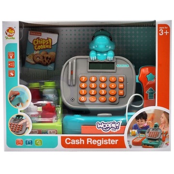 КАССОВЫЙ АППАРАТ СУПЕРМАРКЕТ МАГАЗИН СКАНЕР КАЛЬКУЛЯТОР АКСЕССУАРЫ ДИНОЗАВР ВУПИ