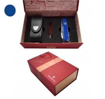 Victorinox 1.3703, подарочный набор: Карманный нож Climber, футляр, коробка, вешалка.