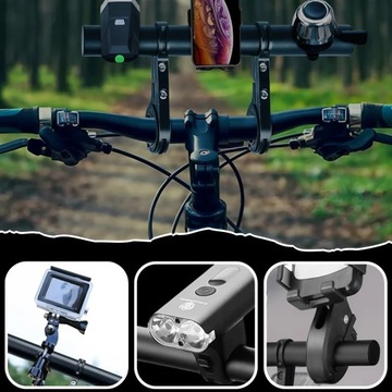 АЛЮМИНИЕВОЕ КРЕПЛЕНИЕ НА ВЕЛОСИПЕДНЫЙ РУЛЬ, УДЛИНИТЕЛЬ ВЕЛОСИПЕДНОГО РУЛЯ