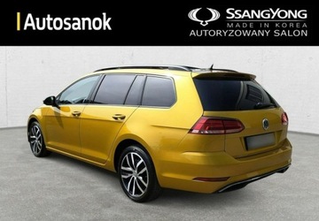 Volkswagen Golf VII Variant Facelifting 1.6 TDI-CR DPF BMT 115KM 2017 Volkswagen Golf Zadbany Highline Panorama ACC 2kpl. Kol Piekny Zloty, zdjęcie 6